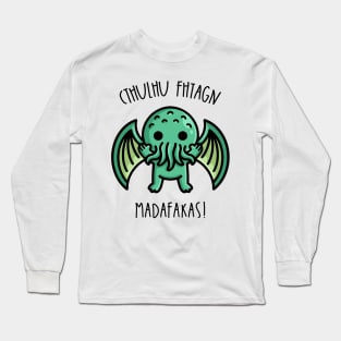 Unleashing Chaos: Cthulhu's Dark Awakening Long Sleeve T-Shirt